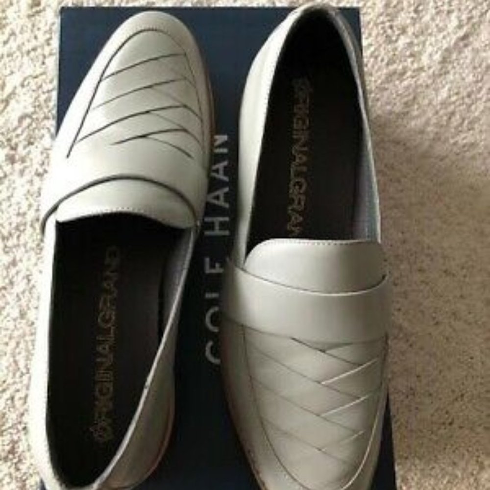 cole Haan Øriginal Grand Loafer Limestone Grey size 6 Slip-on NEW Lightweight